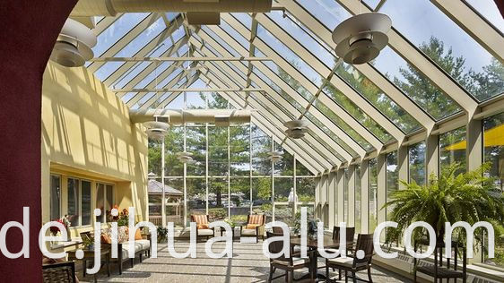 Jihua Aluminium Sunshine House Aluminum Sunroom Glass Sunroom